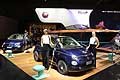 Fiat 500 Riva e girl al Parigi Motor Show 2016