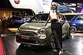 Fiat 500S e hostess al Salone Internazionale di Parigi 2016