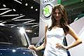 Hostess stand Skoda al Parigi Motor Show 2016