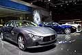 Maserati Ghibli 2016 e panoramica stand del Tridente al Parigi Motor Show 2016