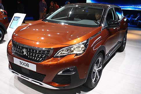 Suv Parigi Motor Show 2016 - Nuova Peugeot 3008 suv a Parigi 2016