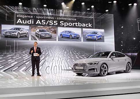 Audi - Sempre nel solco delleleganza tipica dei quattro anelli, la nuova Audi A5 Sportback  una coup a cinque porte dallo stile sorprendente.