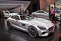 Mercedes AMG GT grey at the Paris Motor Show 2014