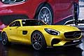 Mercedes AMG GT yellow al Salone Internazionale dell'Automobile di Parigi 2014