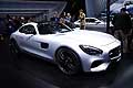 Mercedes AMG-GT supercar white al Mondial Automobile di Parigi 2014
