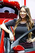 Beautiful Hostess in Paris Motor Show 2014