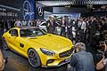 new Mercedes AMG GT press conference at the Paris Motor Show 2014