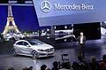 Dr Dieter Zetsche, Chairman of the Daimler Board of Management and Head of Mercedes-Benz Cars with the new Mercedes A Class in Paris Motor Show