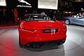 Vettura Jaguar F-TYPE posteriore al Salone di Parigi 2012