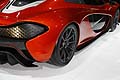 McLaren P1 dettaglio fiancata posteriore del concept al Parigi Motor Show 2012