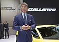 Stephan Winkelmann press day Lamborghini Gallardo al Mondial de lAutomobile di Parigi 2012