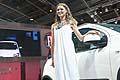 Giusy Buscemi Miss Italia 2012 con la Fiat Panda 4x4 in anteprima mondiale al Paris Motor Show 2012