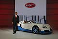 Press day con lo Chief Executive Bugatti Dr Wolfgang Schreiber al Salone Intenazionale dellAutomobile di Parigi 2012