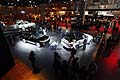 Stand Land Rover con i suoi fuoristrada al Parigi Motor Show 2012