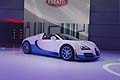 Vettura super sportiva Bugatti al Paris Motor Show 2012