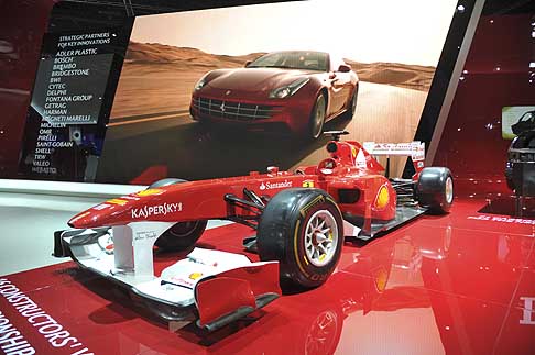 Ferrari - Monoposto Ferrari F1 lemblema della sportivit della casa di Maranello al Paris Motor Show 2012