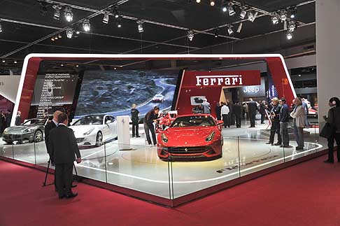 Ferrari - Panoramica stand Ferrari al Paris Motor Show 2012