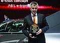 Peter Schwarzenbauer presenting the Autocar award for the asian car of the year 2012 at Beijing