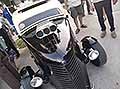 Ford Popular Saloon spettacolare calandra Hot Rod spettacolare auto storica esposte a Piazza Giuseppe Garibaldi di Acquaviva delle Fonti - Bari. Manifestazione itinerante Le Perle del Sud 2025