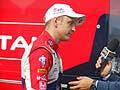 Hirvonen ai microfoni per il dopo gara al Rally WRC Italia Sardegna 2012