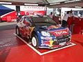 La Citroen di Sebastien Loeb ritiranto in questa gara, ma vincitore del titolo Rally WRC 2012
