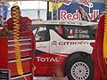 La Citroen del driver Loeb e del navigatore Elena al Rally WRC Italia Sardegna 2012