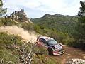 La Ford Fiesta RS WRC del pilota Martin Prokop a punti in ottava posizione al WRC Rally Italia Sardegna 2012