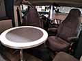 Laika Kreos L 5009 camper interni e sedili anteriori girevoli al Salone del Camper 2021 a Fiere di Parma