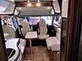 Rapido 60 Distinction i96 Motorhome divani confortevoli interni al Salone del Camper 2021 a Fiere di Parma