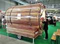 Roulotte in legno per ristorazione alla Fiera del Camper a Parma