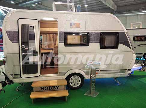 Fiere di Parma 2021 - Roulotte Hobby On Tour 390 SF in mostra al Salone del Camper 2021 a Fiere di Parma