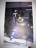 Ayrton Senna esce dalla monoposto Williams, mostra fotografica per il Tributo Ayrton Senna 2014