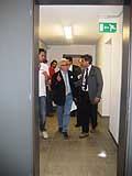 Direttore Mauro Coppini (al centro) allAutodromo Internazionale di Enzo e Dino Ferrari