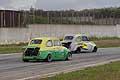Fiat 500 race cars piloti Semeraro Leonardo segue Giordano Pietro Belfiore, in Gara 2 categoria Assominicar al Trofeo Autodromo del Levante 2014 prima tappa