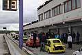 Racing cars trenino di minicar nel paddock del circuito di Binetto, Gara 2 categoria Assominicar al Trofeo Autodromo del Levante 2014 prima tappa