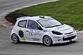 Renault Clio III del pilota Casillo Marco giunto terzo in gara nella categoria Turismo Oltre 1600 alla prima tappa del 1� Trofeo Autodromo del Levante