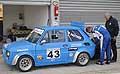 Corsia box Fiat 126 pilota Pastore pasquale in tuta al 1� Trofeo Autodromo del Levante 2014