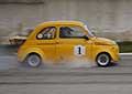 Fiat 500 racing in frenata del pilota Licciulli Vito Flavio al I Trofeo Autodromo del Levante 2014