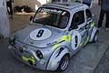 Fiat 500 incidentata ritirata, del pilota Montanaro Onofrio che era in lotta per la vittoria al 1� Trofeo Autodromo del Levante, Gara 2 Minicar sulla pista di Binetto