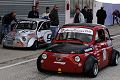 Fiat 500 di Magdalone Marco della Scuderia Valle d�Itria e la minicar di Montanato Oronzo al Trofeo Autodromo del Levante prima tappa 2014