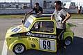 Fiat 500 di Vincenzo Pezzolla parte per ultimoin Gara 2 al Trofeo Autodromo del Levante - Categoria Minicar, sul Circuito di Binetto