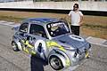 Minicar Fiat 500 pilota Montanaro Oronzo in Gara 2 al Trofeo Autodromo del Levante - Categoria Minicar, sul Circuito di Binetto