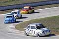 Quartetto che insegue leader nella Gara1, 2^ prova Trofeo minicar all� Autodromo del Levante