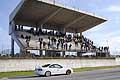 Sul rettilineo De Palo Giuseppe sotto le tribune per la 3^ prova categoria Turismo oltre 1600 del Trofeo Autodromo del Levante 2014