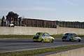 Semeraro seguito da Cupertino su entrambi Fiat 500 racing alla curva Gargano, 3^ prova del Trofeo Autodromo del Levante 2014