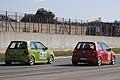 Vw Lupo piloti Zigrino Lucio e Simeone Antonio in fondo al rettilineo, 2^ tappa Trofeo Autodromo del Levante 2014
