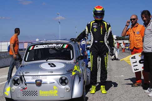 Trofeo Autodromo del Levante - Minicar Gara 1 Trofeo del Levante con la Fiat 500 pilota Montanaro Oronzo secondo in griglia