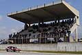 Alfa Romeo 33 di Roberta Senzaqua sotto le tribune in gara per il Trofeo Alfa 33 per la 1^ tappa del Trofeo Autodromo del Levante 2015