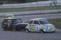 Fiat 500 di Montanato Oronzo segue la Fiat 126 di Raguzzi Alessandro al tornantino per la 2^ tappa del Trofeo Autodromo del Levante 2015