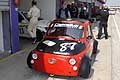 Fiat 500 della Fasano Corse corsia box non riesce a prende parte alla Gara1